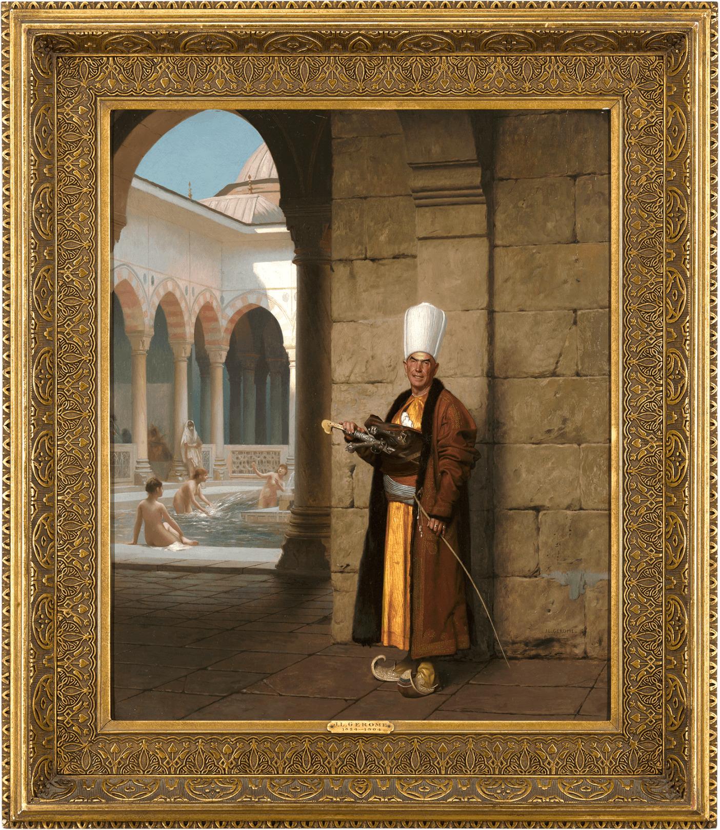 Le Chef des Eunuques Blancs - Painting by Jean-Léon Gérôme
