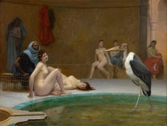 Le Marabout: In the Harem Bath by Jean-Léon Gérôme