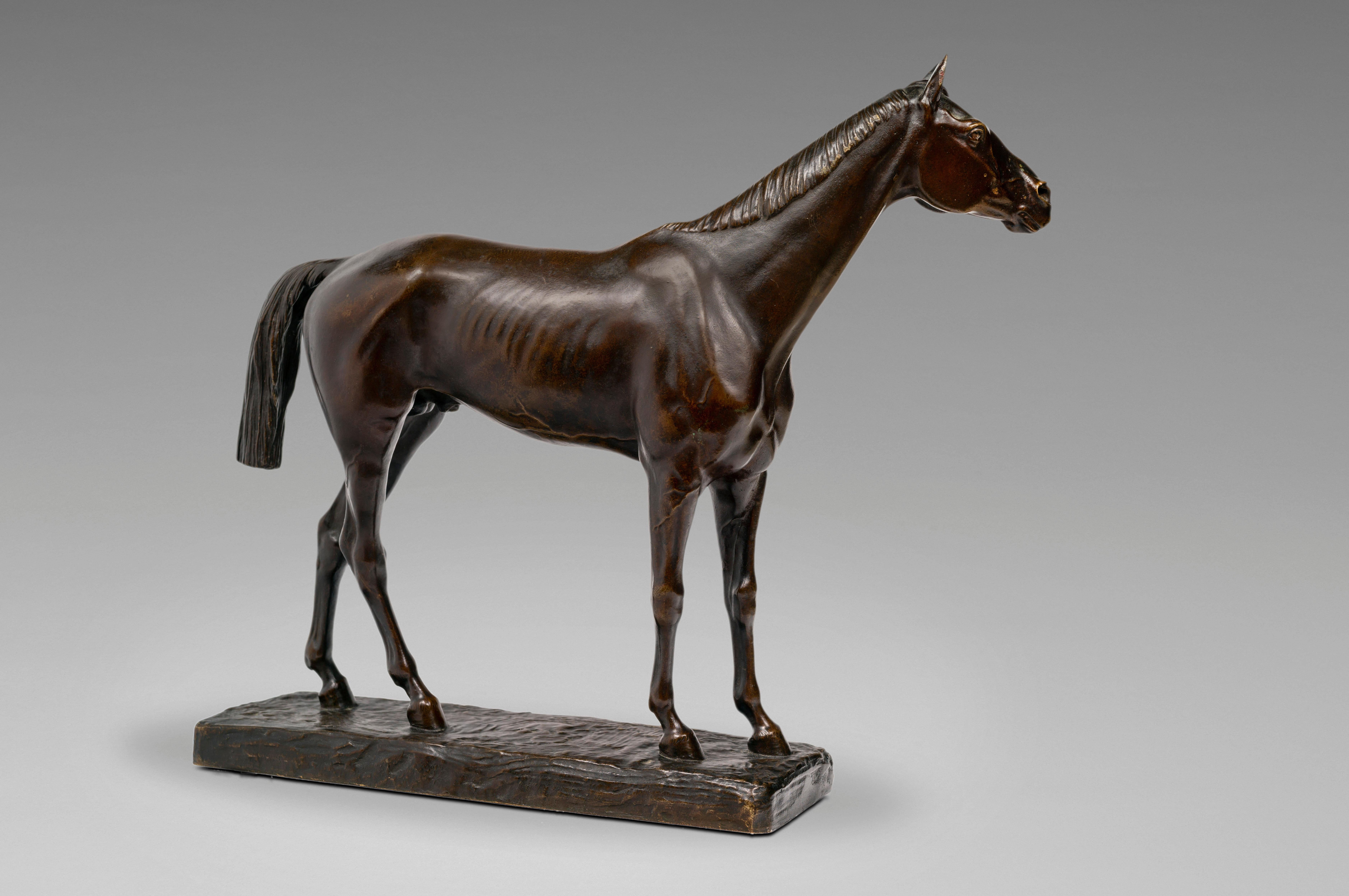 Cheval Pur-Sang - Sculpture by Jean-Léon Gérôme