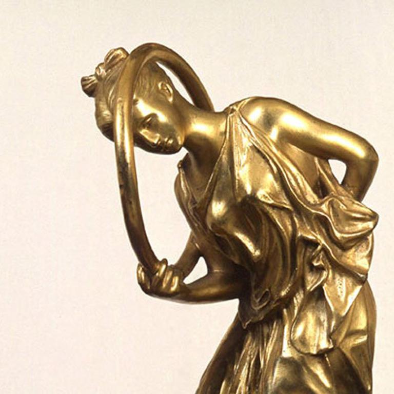 Reifentänzerin (La Joueuse de Cerceau) - Jean-Léon Gérôme - Französisch - Skulptur im Angebot 1