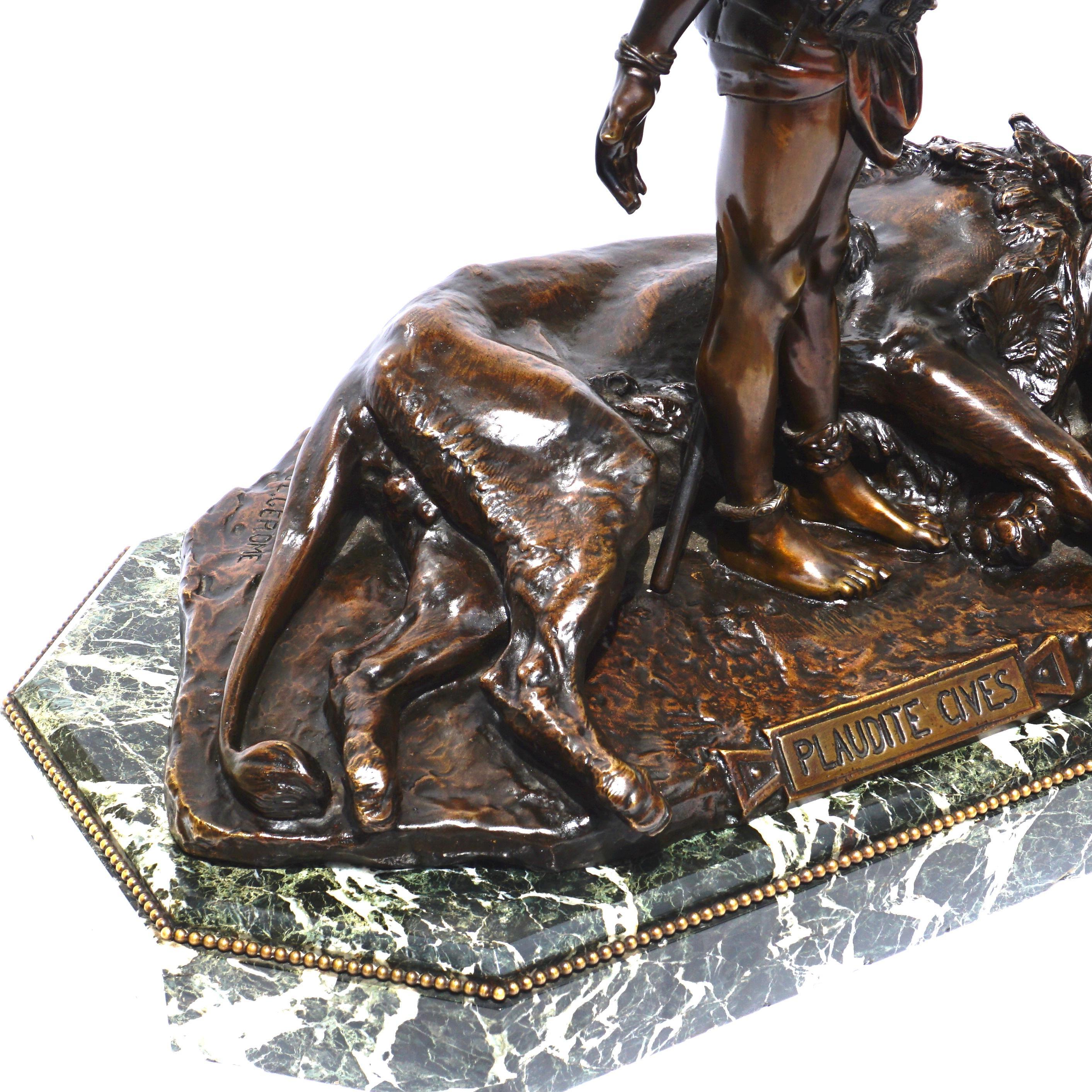 Jean Leon Gerome Plaudite Cives Bronze sculpture For Sale 2