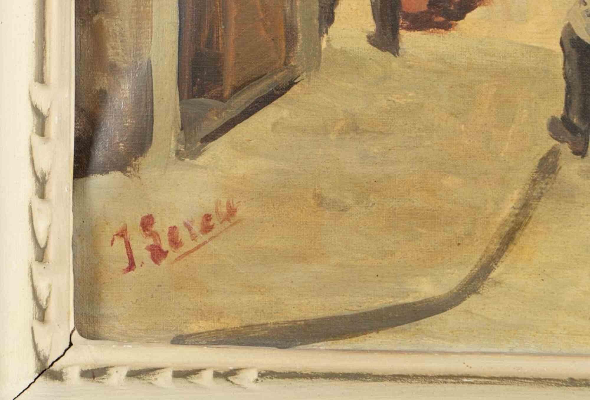 Vieille France – Malerei von Jean Lereu – 19. Jahrhundert im Angebot 3