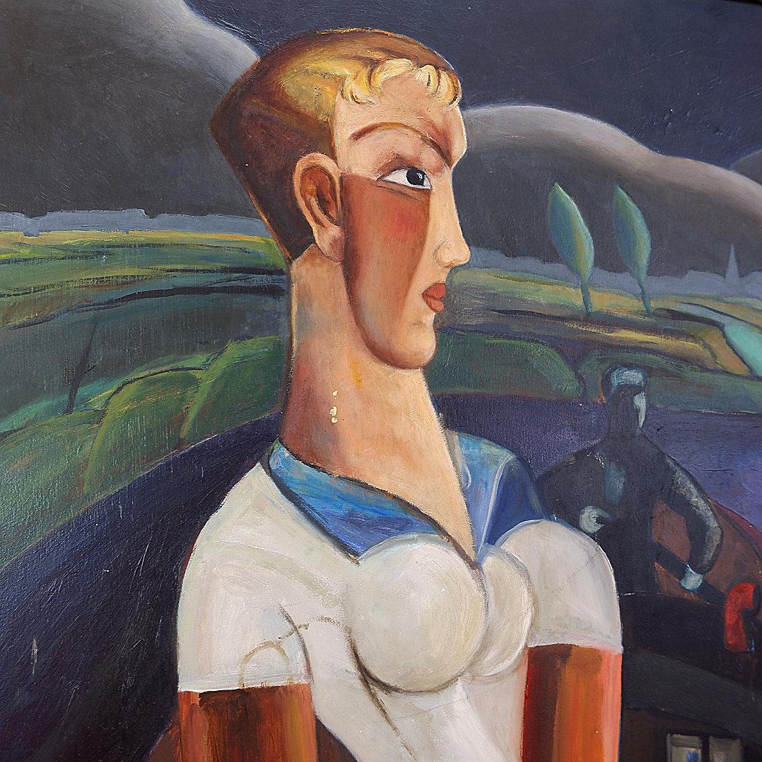 Jean Leroy attributed (1896 - 1939) Painting on panel - Signed lower right For Sale 1