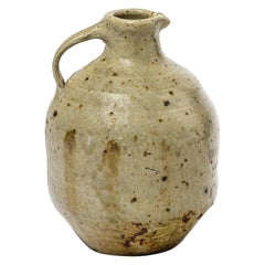 Jean Linard Brown Stoneware Ceramic Pitcher  1961 French Design Pottery