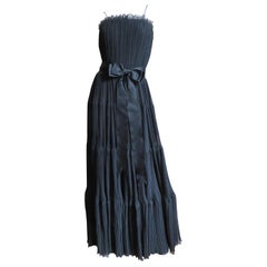 Jean Louis 1960er Jahre Seiden-Stufenkleid