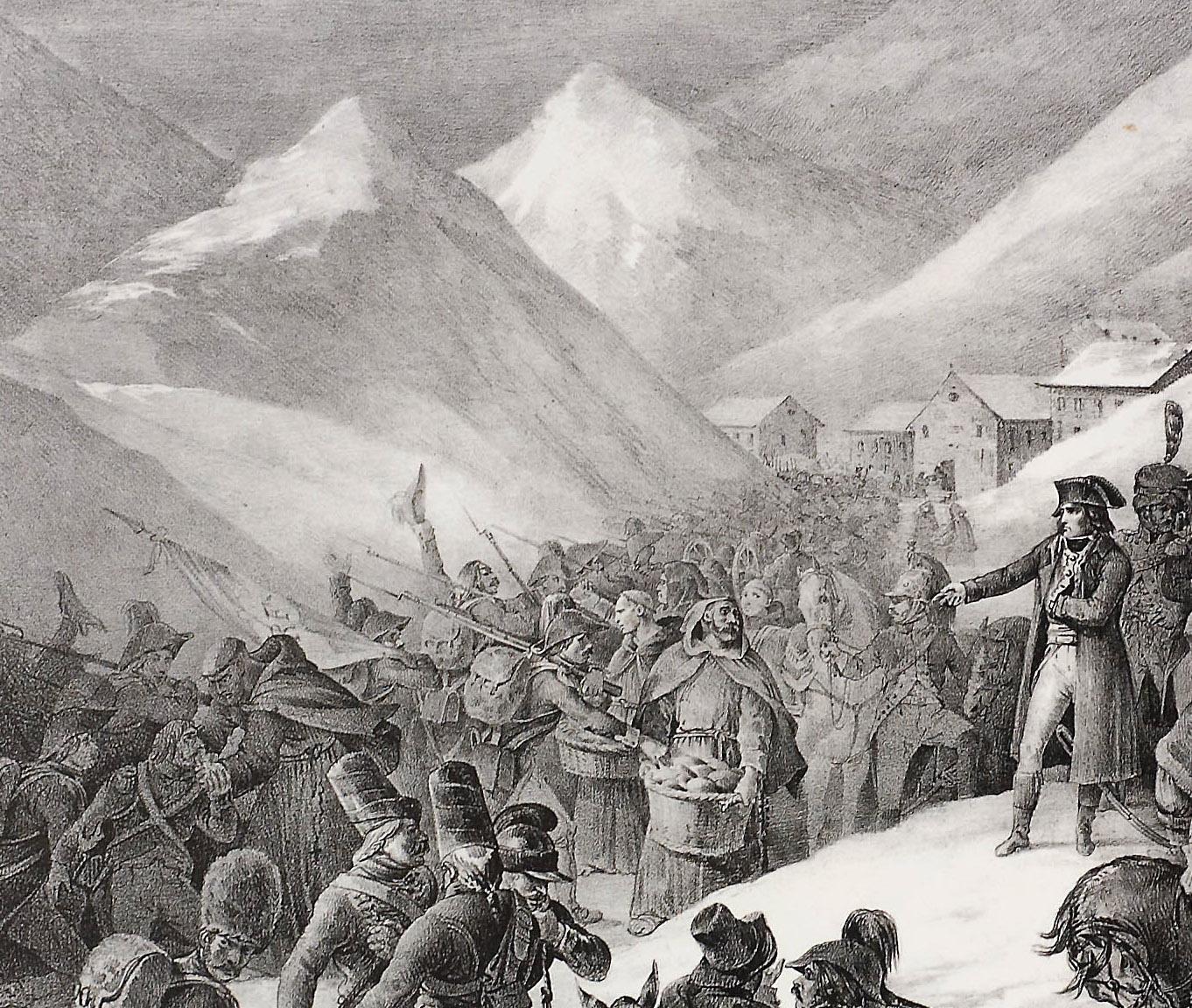 Theodore Gericault (1791-1824)
Paso del Monte Saint-Bernard
Litografía, 1822
Firmado y titulado en la piedra
Como se publicó en Arnault 