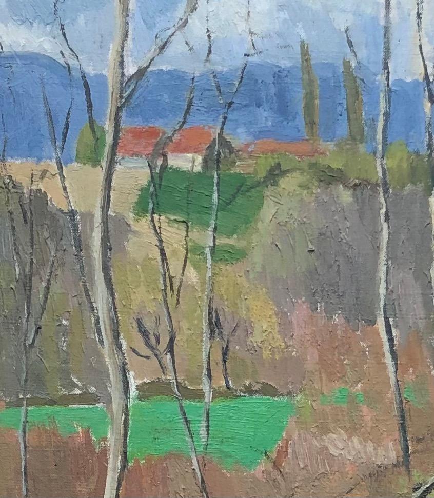 Obra sobre lienzo
Marco de madera dorada
63 x 49,5 x 3,5 cm