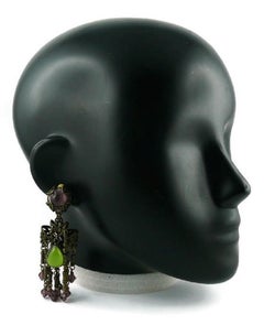 Jean Louis Blin Vintage Art Nouveau Inspired Dangling Earrings