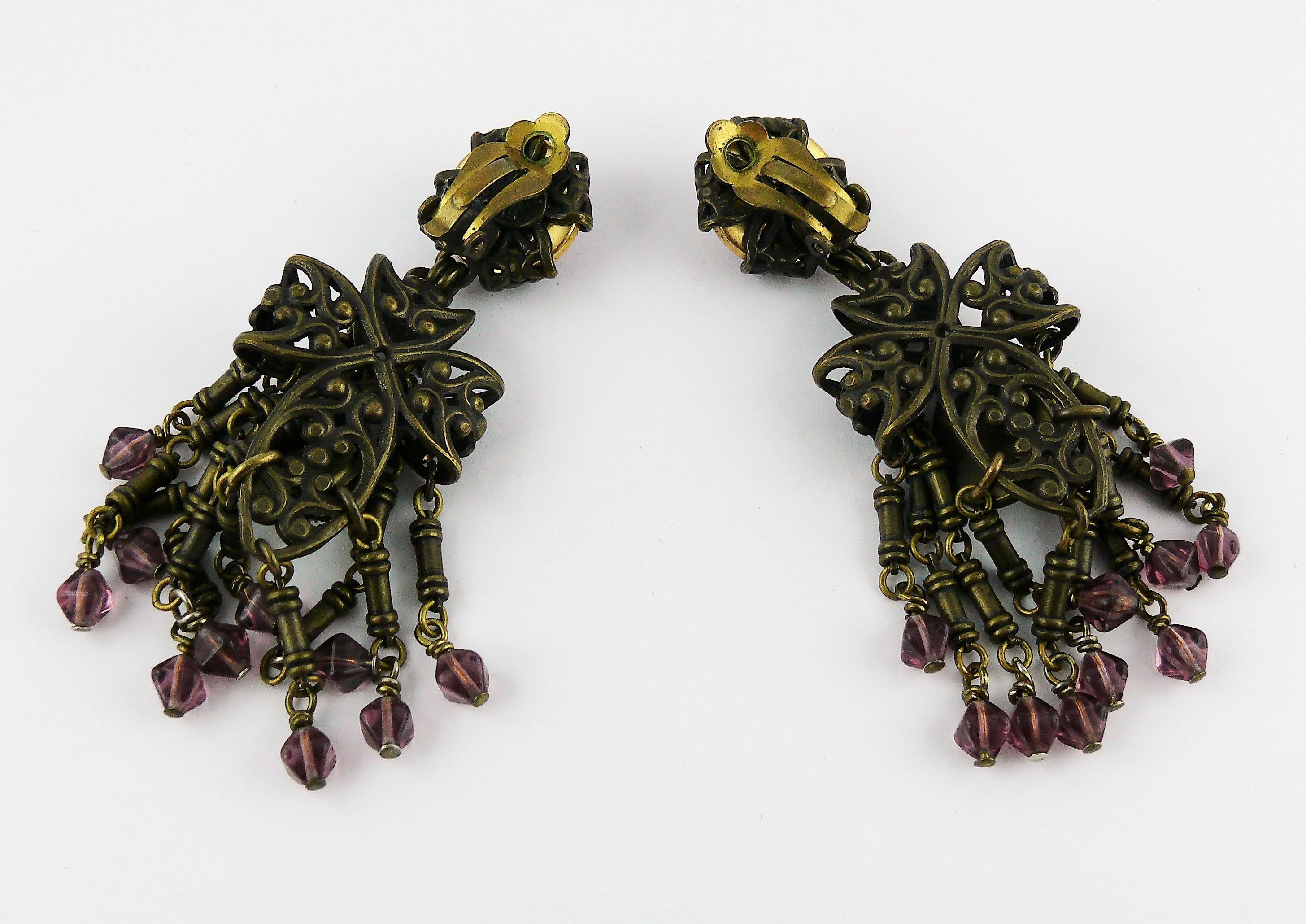 Jean Louis Blin - Boucles d'oreilles pendantes inspirées de l'Art Nouveau 2