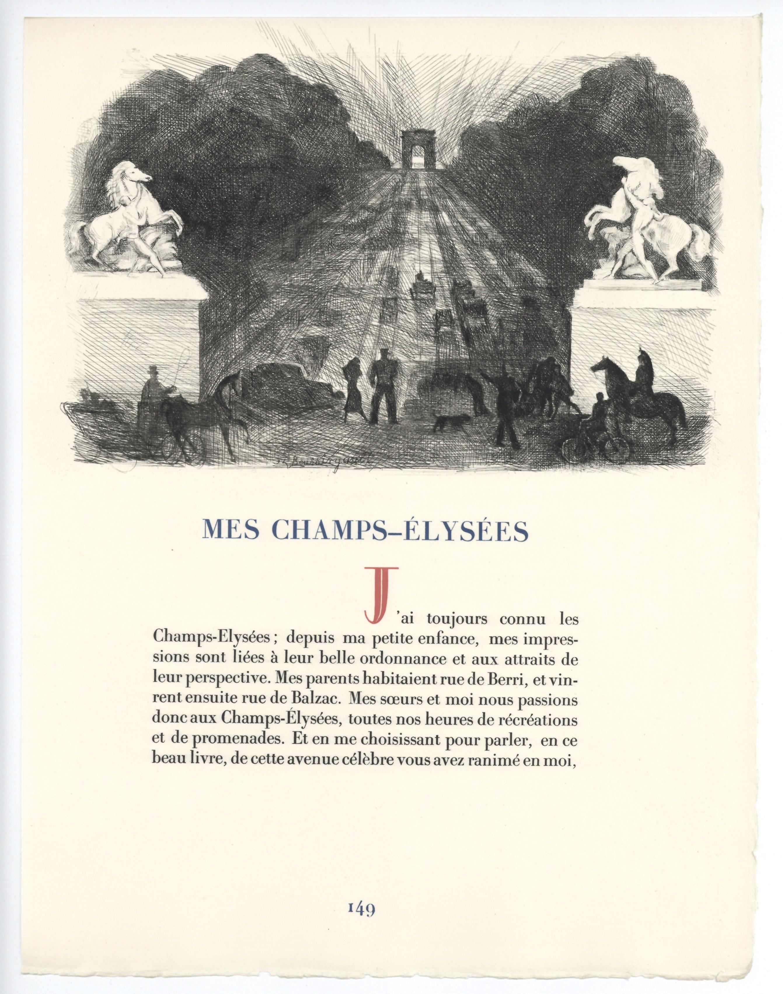 Medium: original etching. This impression on Canson et Montgolfier wove paper was printed in 1937 in an edition of 500 for the 
