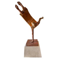 Jean-Louis Corby “Balance 1” Massive Bronze on Marble Plinth