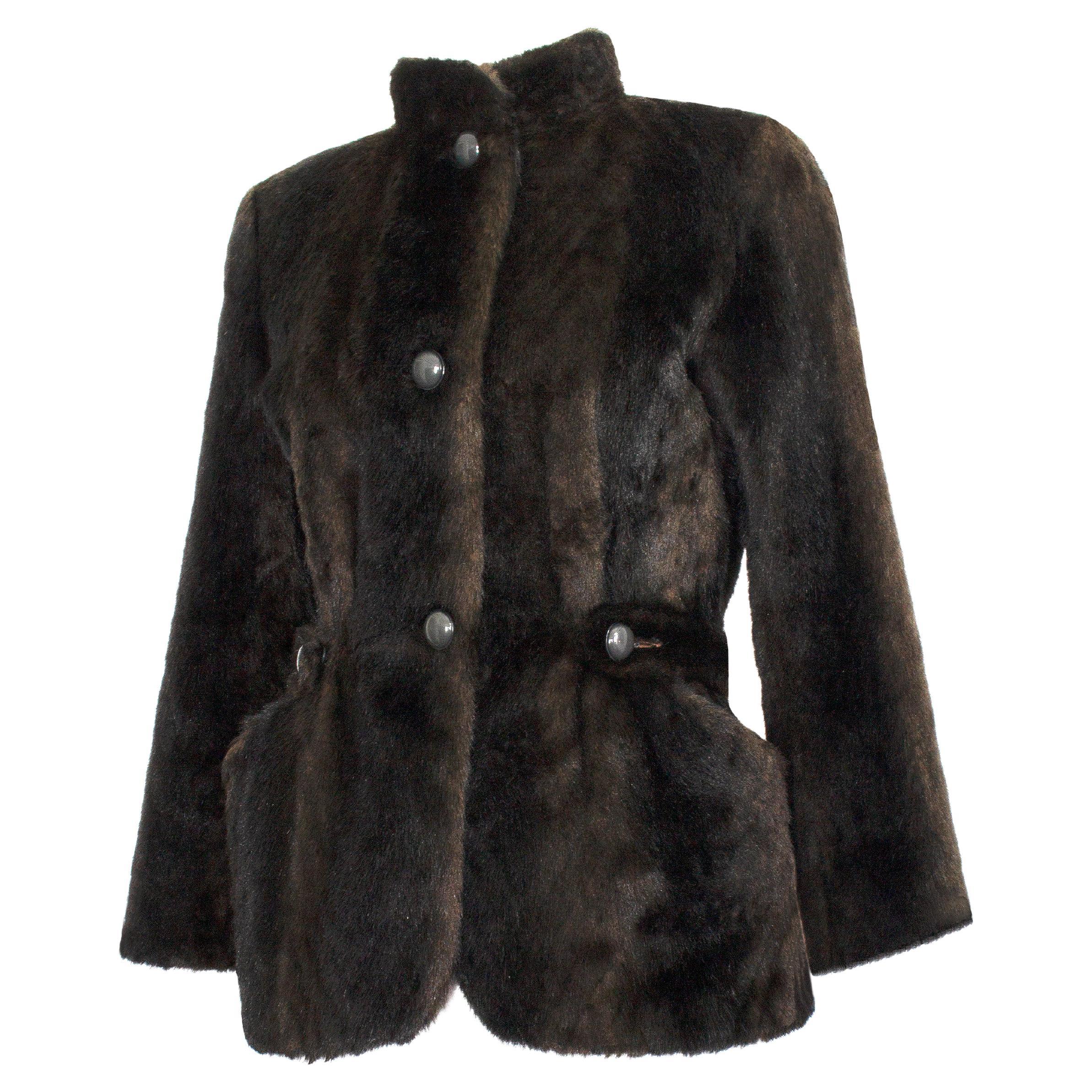 Jean Louis De Paris - RARE - 1950s Vintage - Faux Fur Jacket For Sale ...