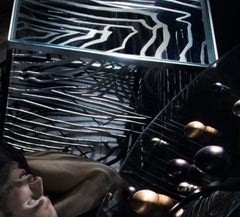 Jean-Louis Deniot Aged Silver Agate Side Table, Baker Furniture Co., circa 2013