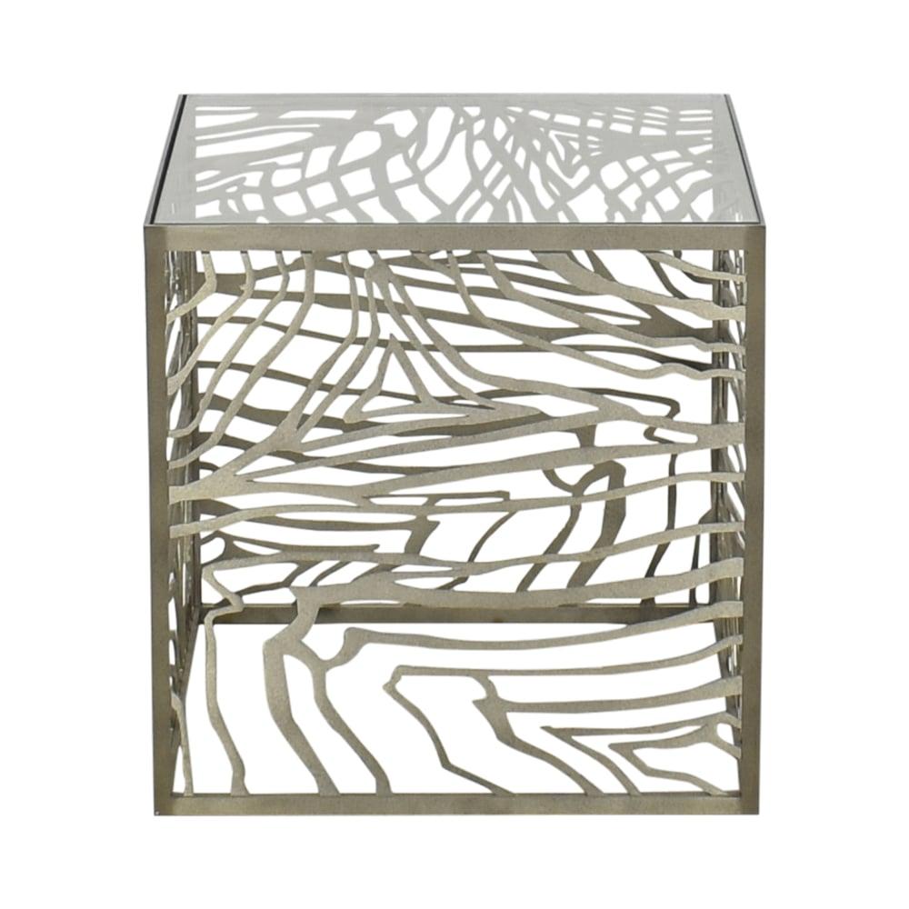 Jean-Louis Deniot Aged Silver Agate Side Table, Baker Furniture Co., circa 2013 In Excellent Condition In Brooklyn, NY