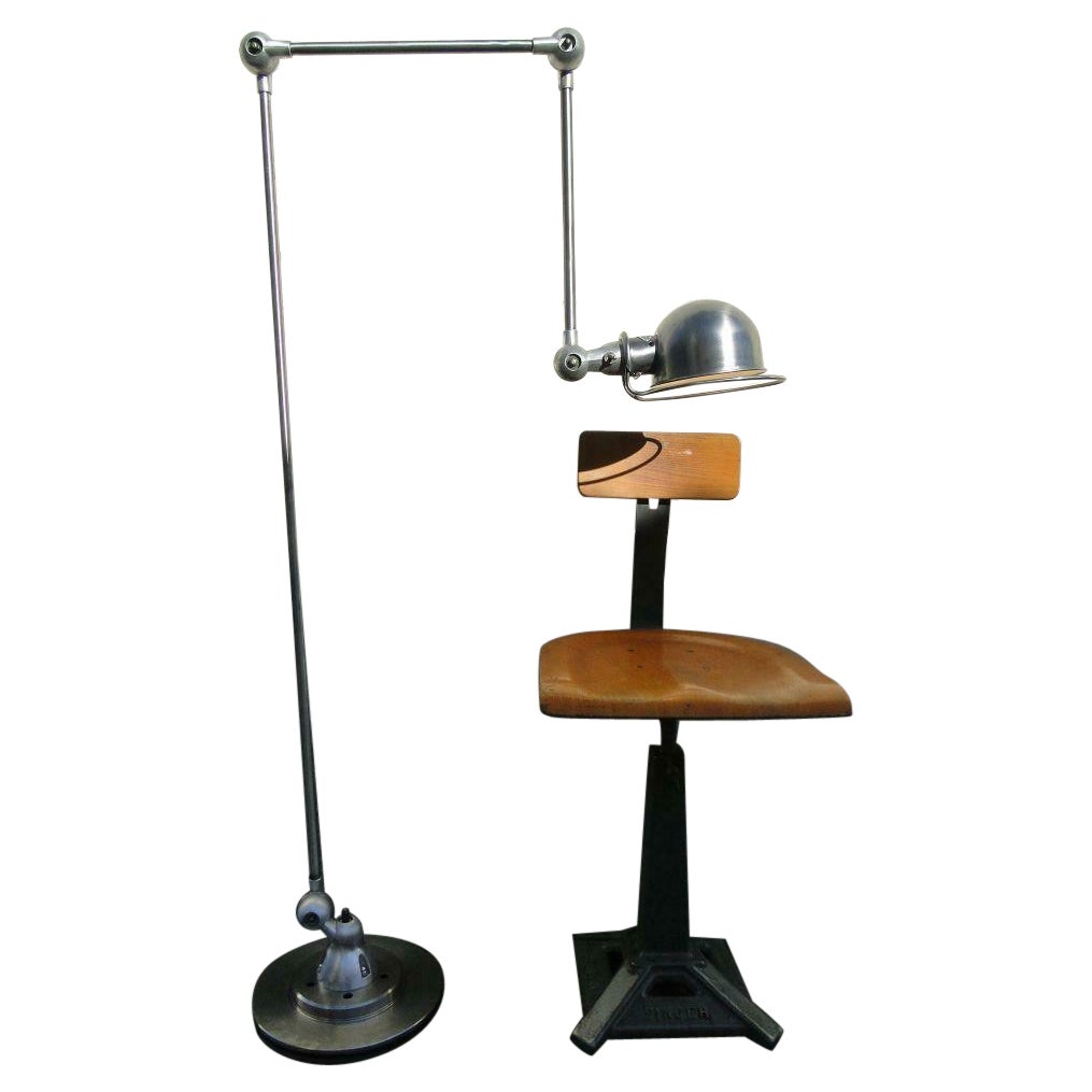 Jean Louis Domecq Jielde Lamp Brushed French Industrial