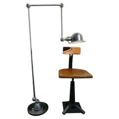 Jean Louis Domecq Jielde Lamp Brushed French Industrial