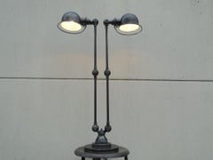 Jean Louis Domecq  Jielde Lamp Double Graphite French Industrial