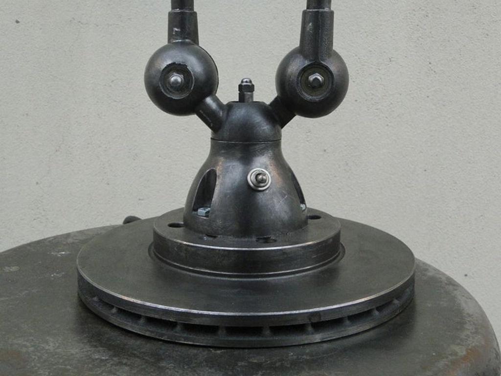 Jean Louis Domecq  Jielde Lamp Double Graphite French Industrial   In Good Condition For Sale In Lège Cap Ferret, FR