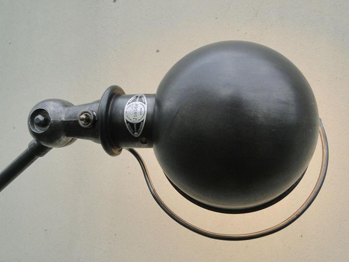 Jean Louis Domecq  Lampe Jielde double graphite industrielle française Bon état - En vente à Lège Cap Ferret, FR