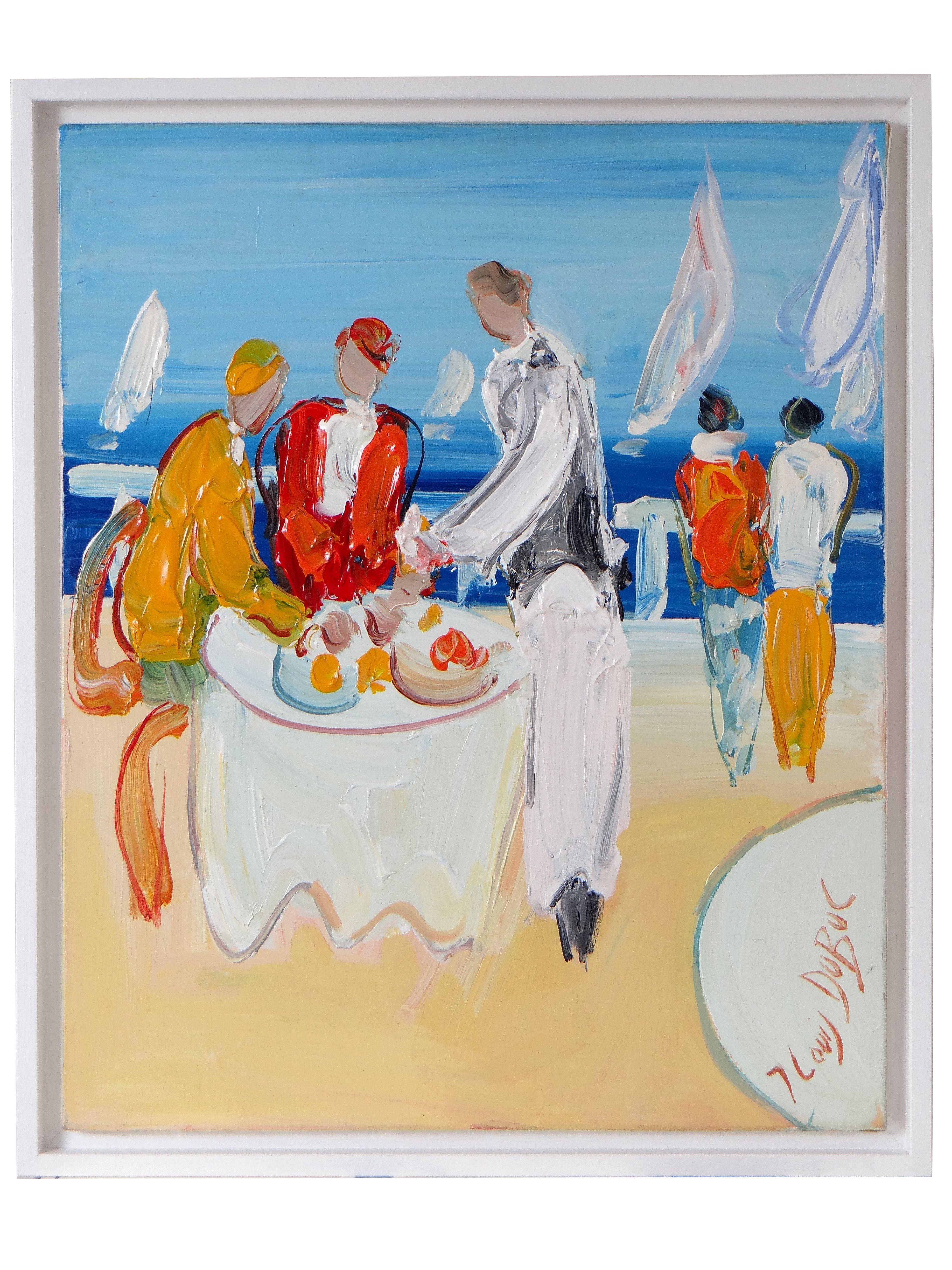 Dubuc Jean-Louis, born March 11, 1946 in Bordeaux. Studied at the Ecole des Beaux-Arts of the same city; student of Marty, decorator at the Paris Opera and the Grand Théâtre de Bordeaux. Admirer of Raoul DUFY for his mastery of the effects of light