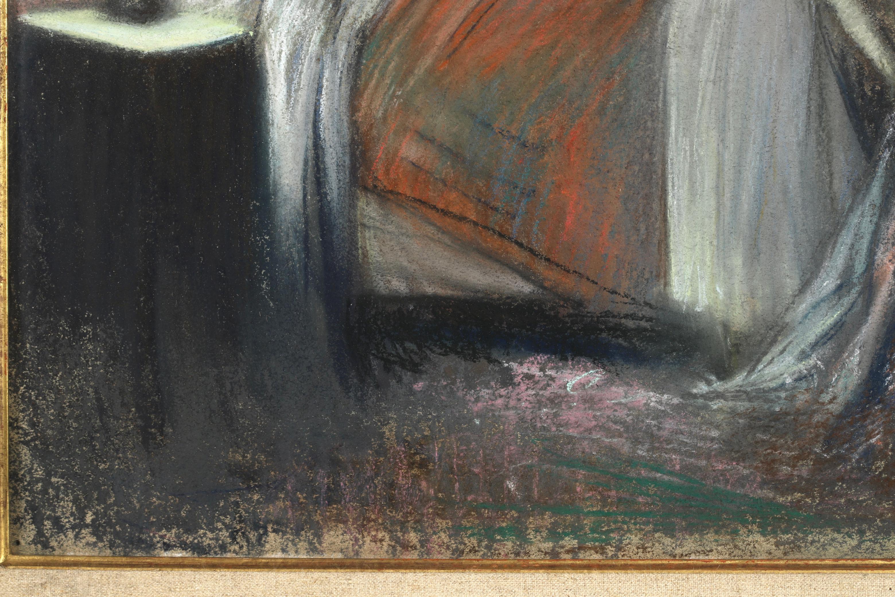 Le Lever - Figures impressionnistes au pastel d'intérieur par Jean Louis Forain en vente 6
