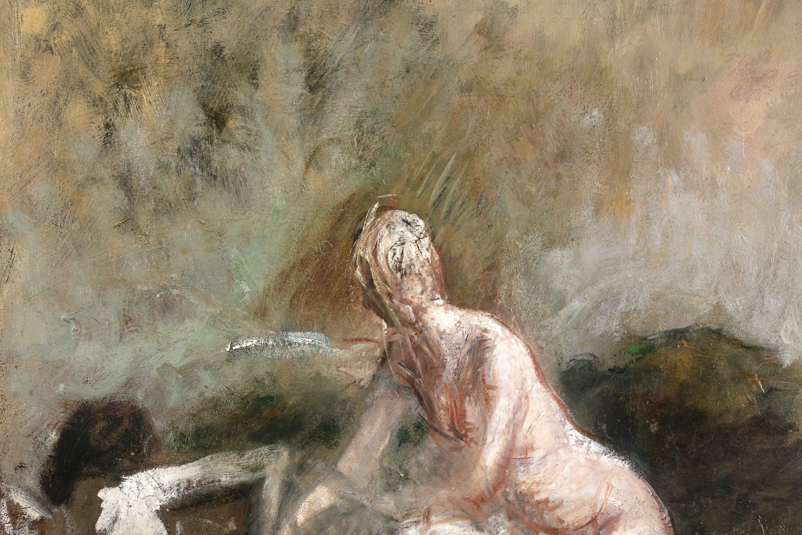 Les Baigneuses - Paesaggio figurativo impressionista realizzato da Jean Louis Forain in vendita 9