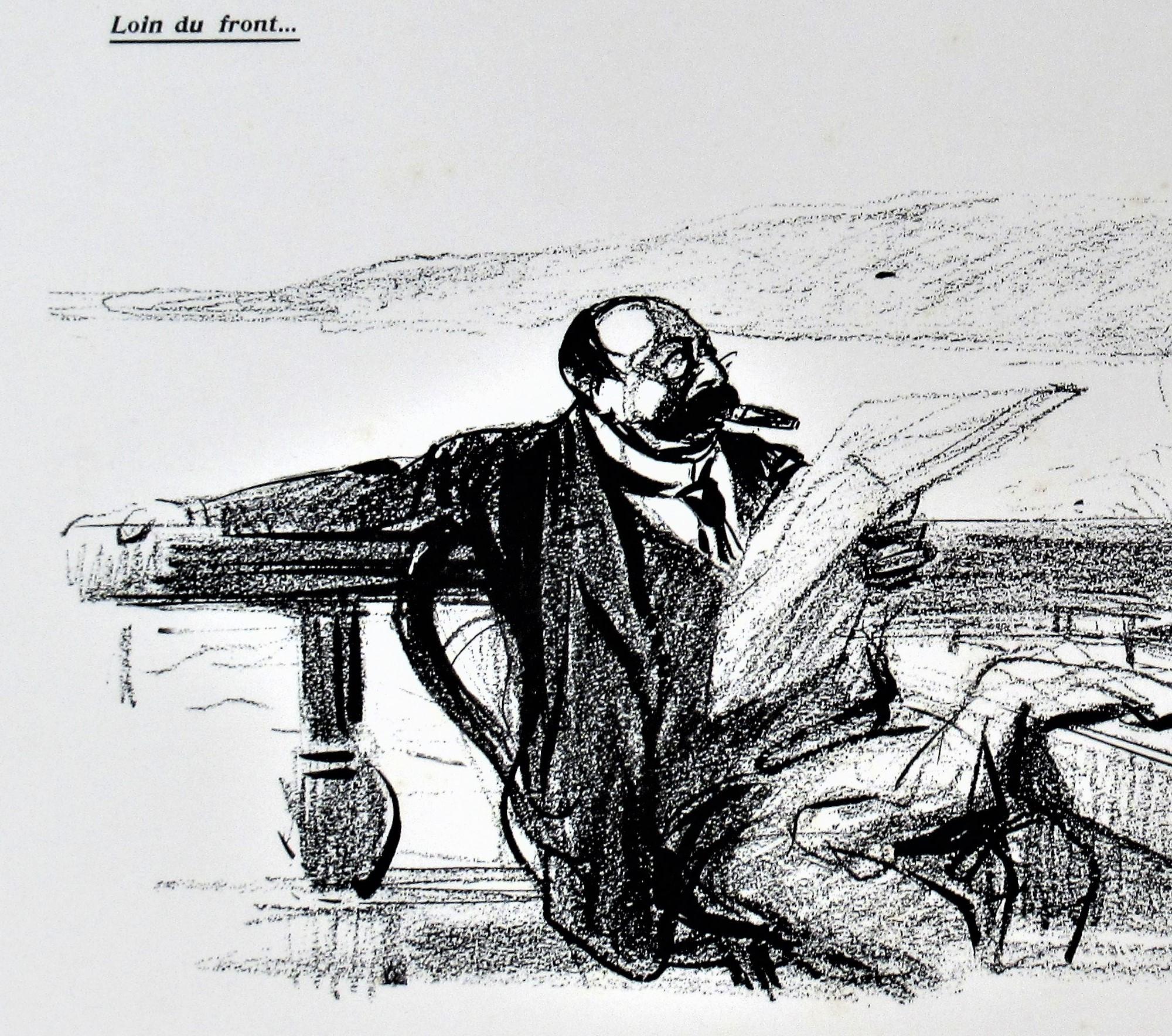 Loin du Front - Impressionnisme Print par Jean Louis Forain