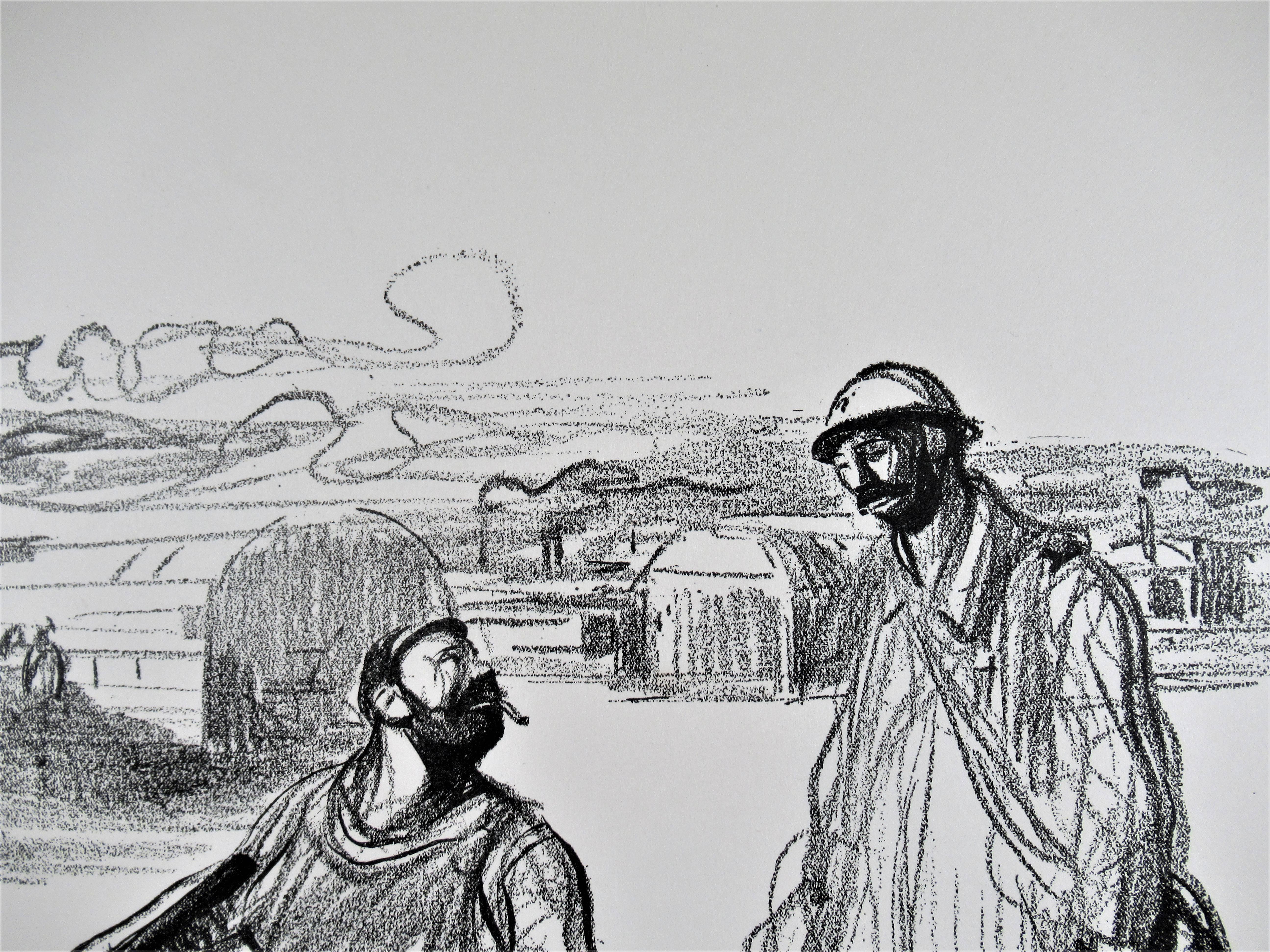 Das Finir ist mit einem Stift versehen (Impressionismus), Print, von Jean Louis Forain