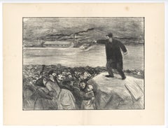 "The Agitator" (Union Man) original lithograph