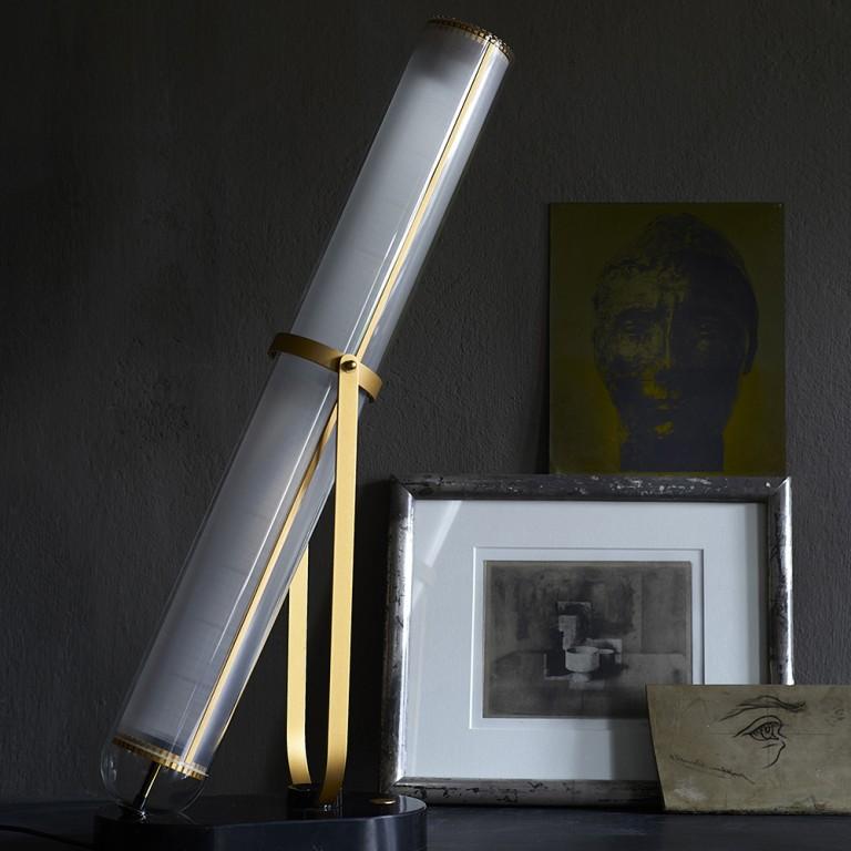 Brass Jean-Louis Frechin 'La Lampe Frechin' Table / Floor Lamp for DCW Editions France For Sale
