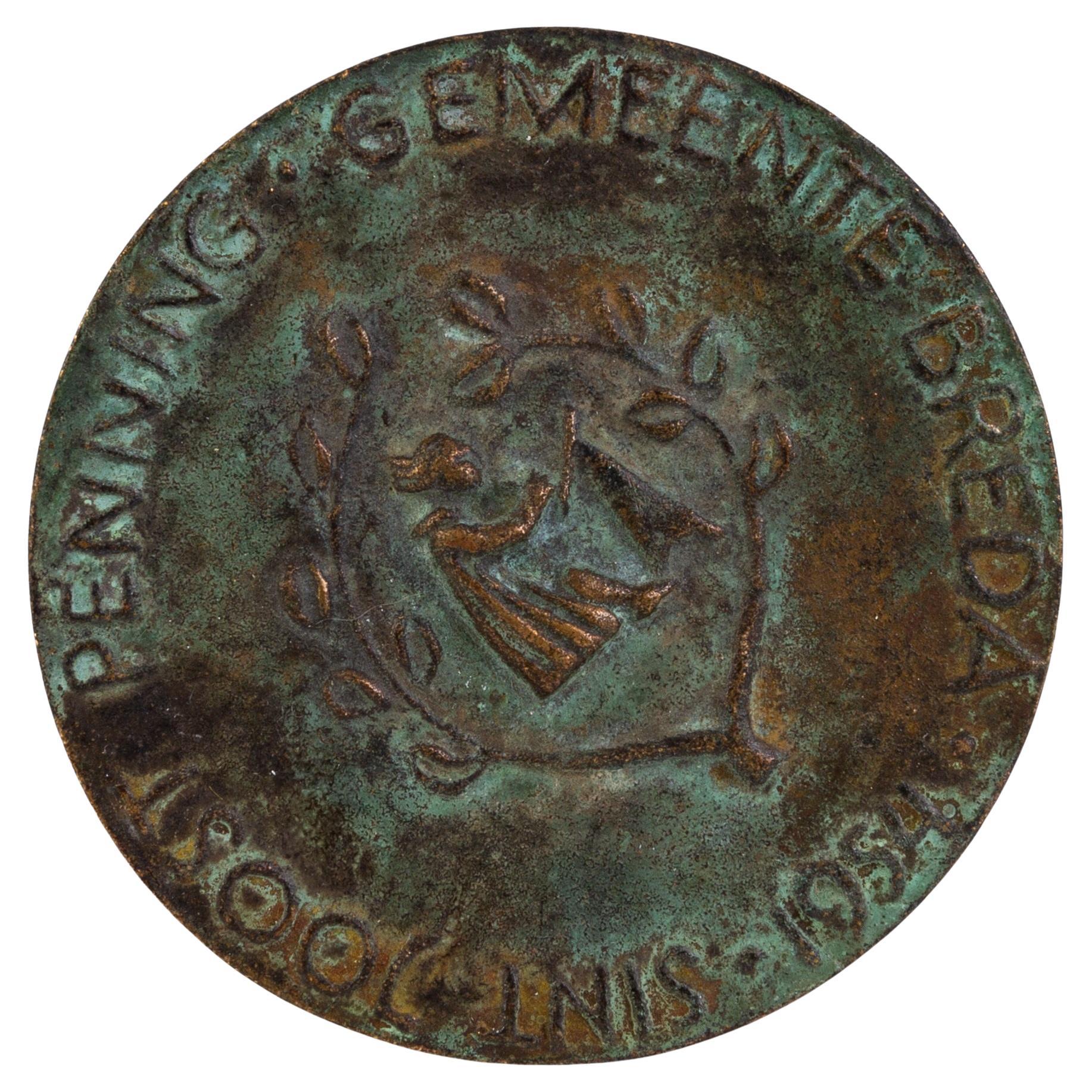 Jean Louis Godefroy (1885-1934) Artist's Bronze Medallion  For Sale
