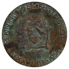 Jean Louis Godefroy (1885-1934) Artist's Bronze Medallion 