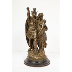 J. L. Gregoire, A French Bronze Figural Group "Orestes & Iphigenia"