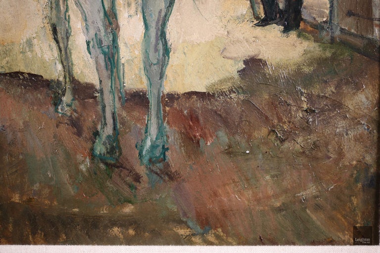 Au Cirque - Post Impressionist Oil, Figures & Horse at Circus by Marcel Cosson 3