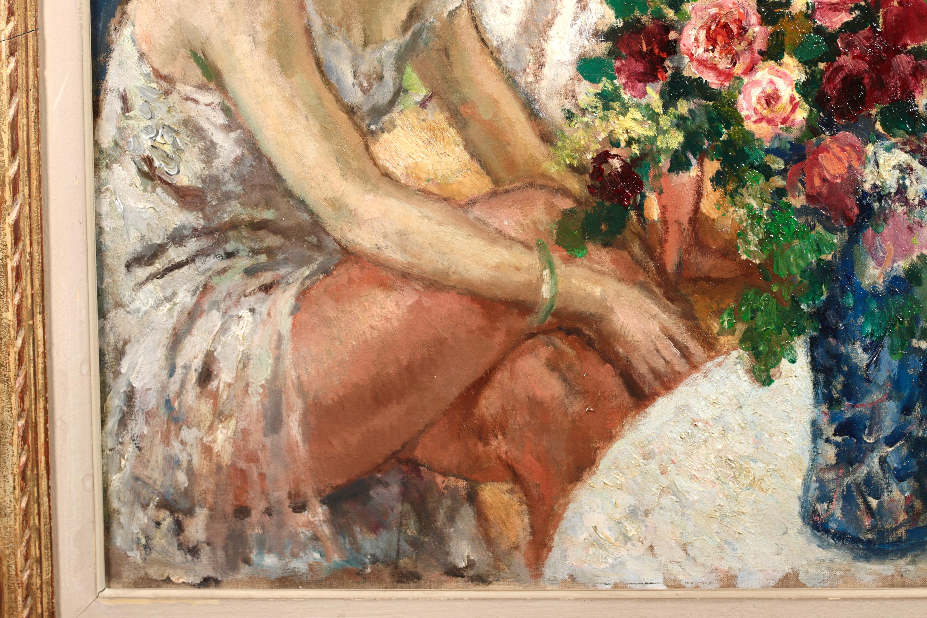 Preparazione per il balletto - Pittura ad olio post-impressionista di Marcel Cosson 3