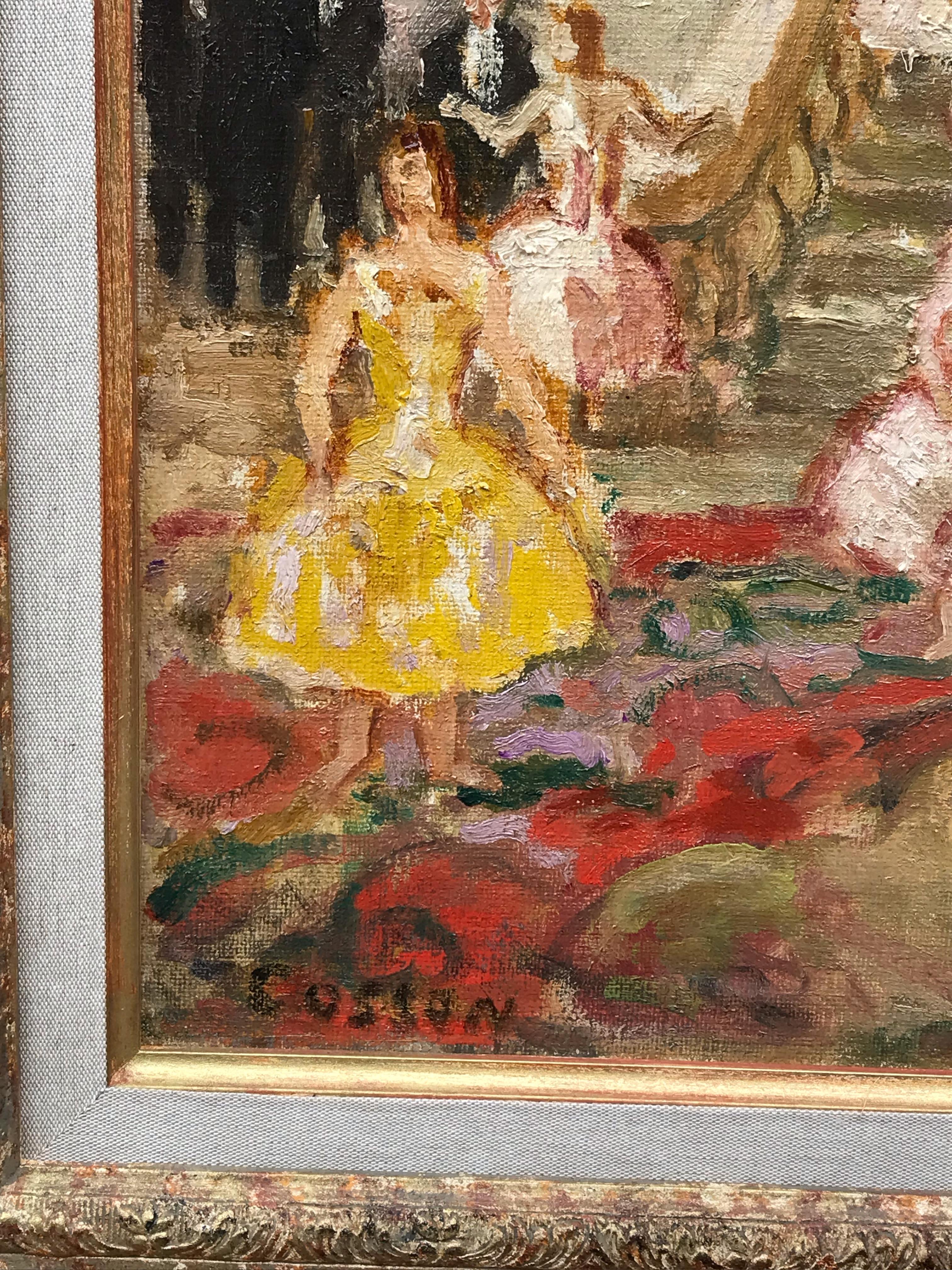 L'Opéra Garnier à Paris - Painting de Jean-Louis-Marcel Cosson