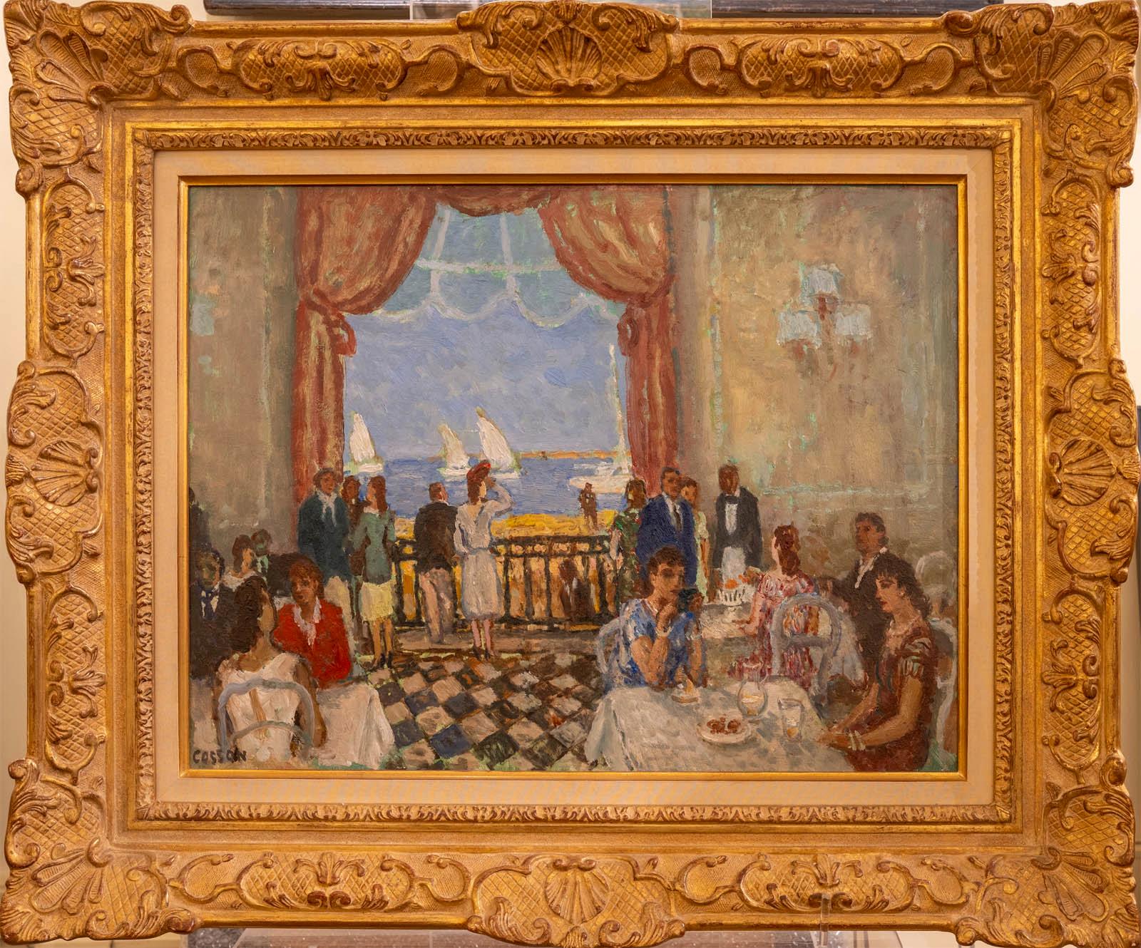 Vista del Casinò di Juan les Pins, le regole - Painting Postimpressionismo di Jean-Louis-Marcel Cosson