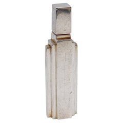 Jean Louis Scherrer Art Deco Skyscraper Perfume Bottle in .925 Sterling Silver