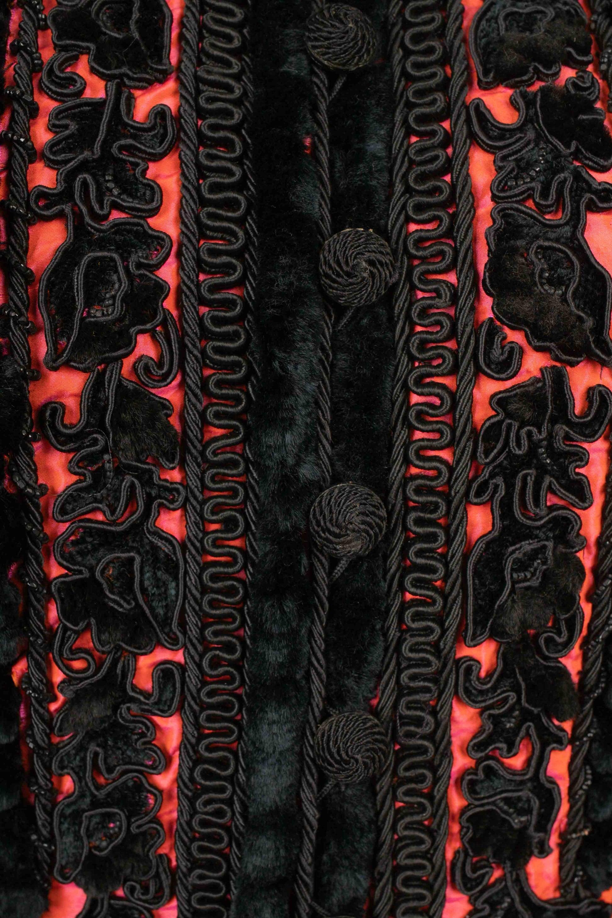 Jean-louis Scherrer Black Trimming Long-sleeved Jacket For Sale 4