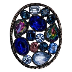 Jean-Louis Scherrer Brooch with Rhinestones