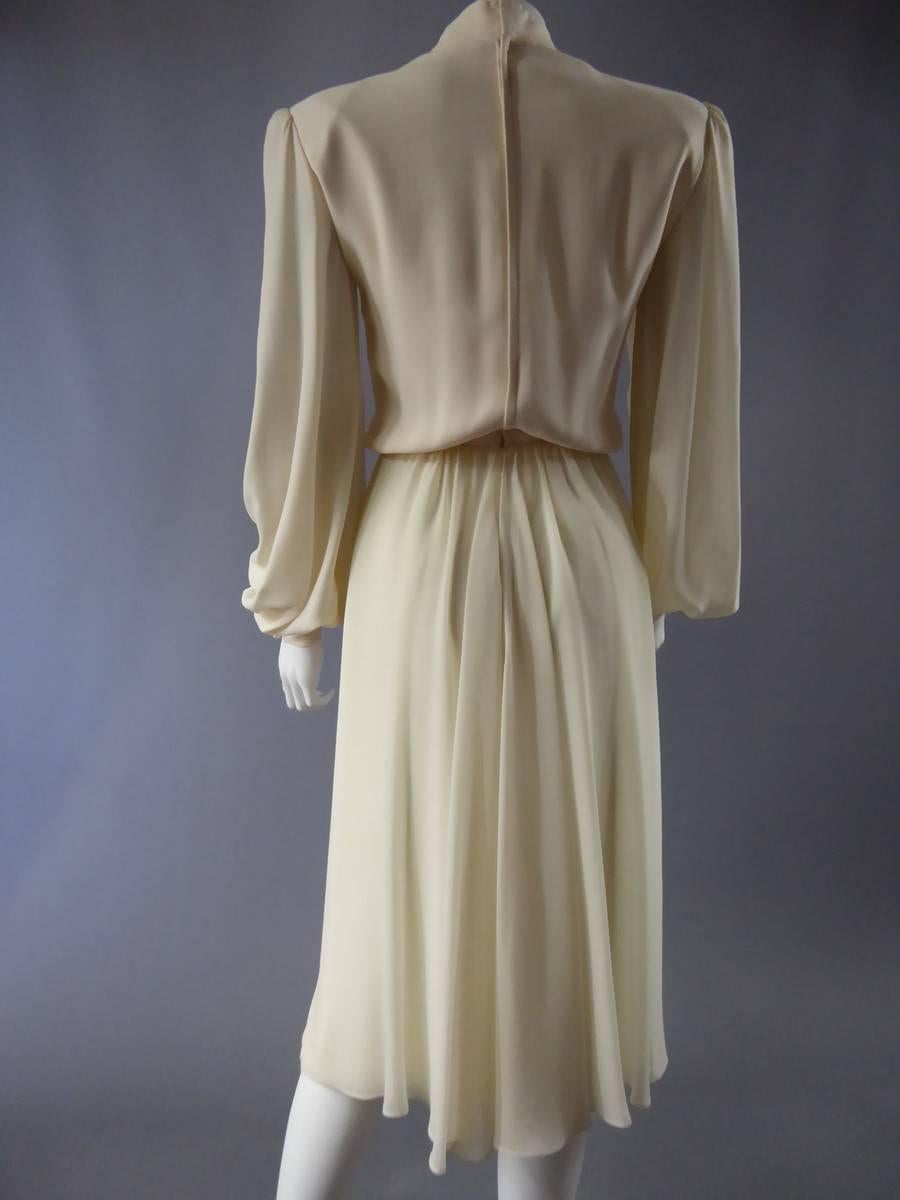 Circa 1985-1987

France

Jean -Louis Scherrer Haute Couture Dress numbered 