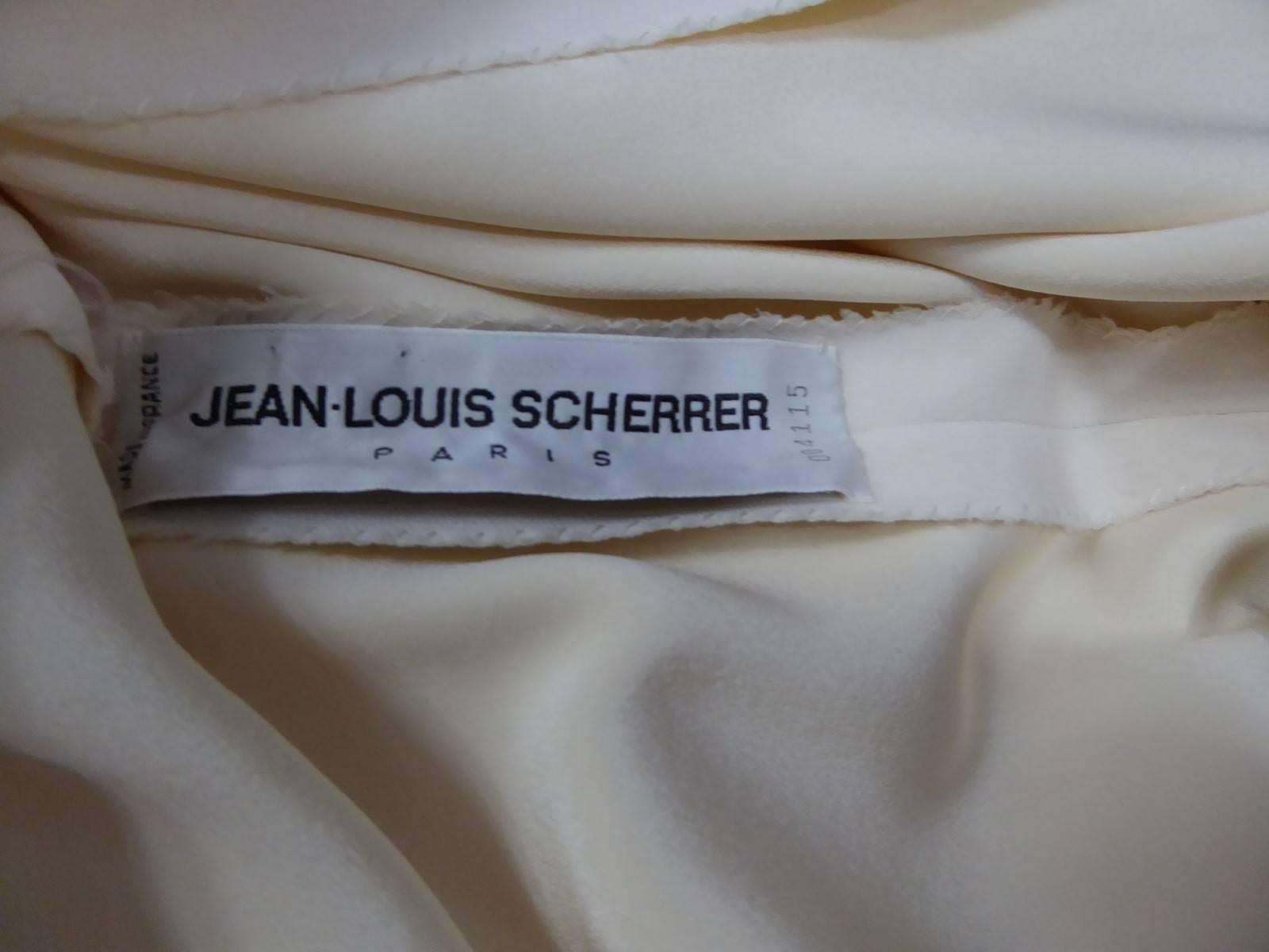 Brown  Jean-Louis Scherrer  Couture Dress numbered 004115