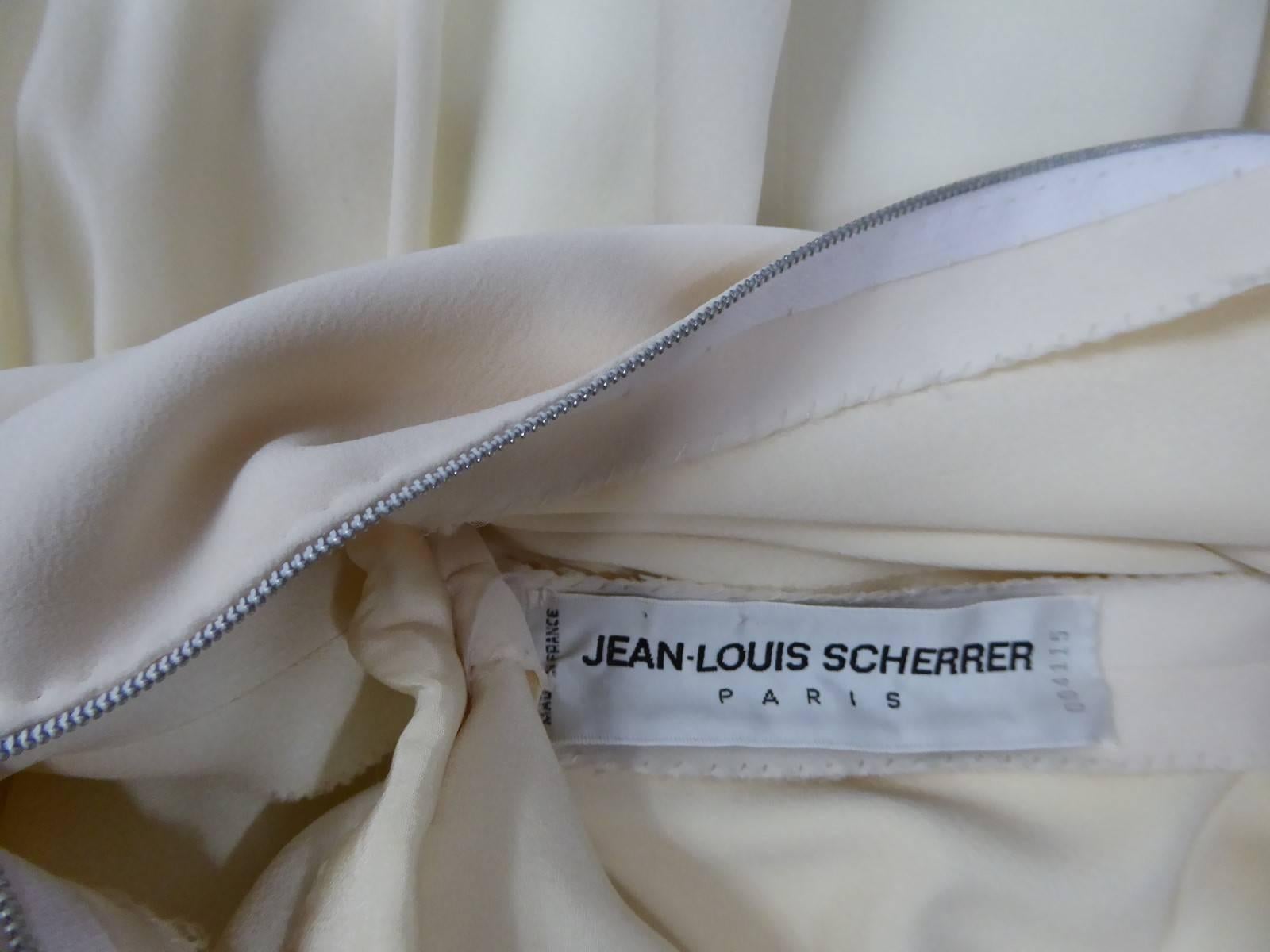  Jean-Louis Scherrer  Couture Dress numbered 004115 In Excellent Condition In Toulon, FR