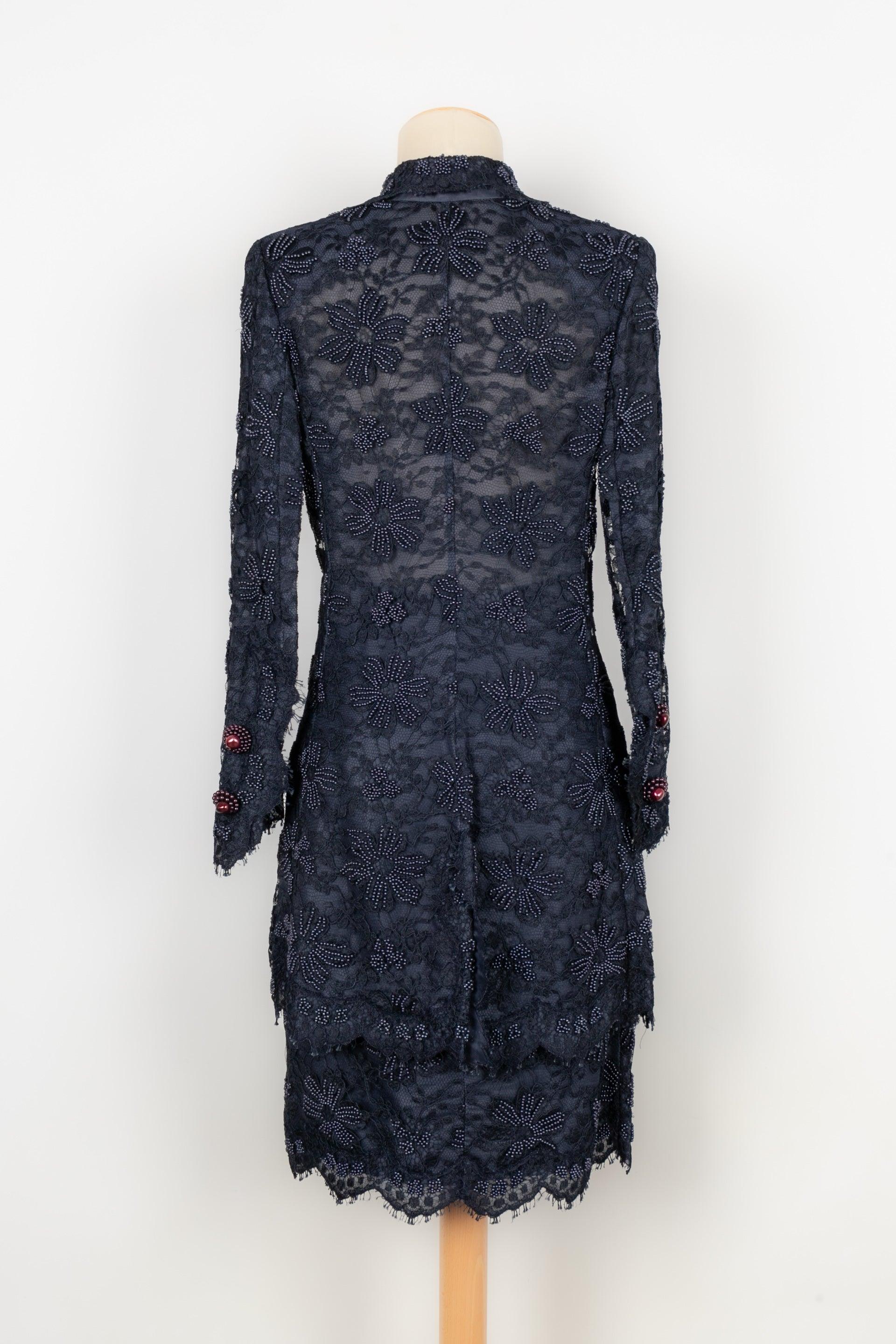 Black Jean-Louis Scherrer Couture Set For Sale