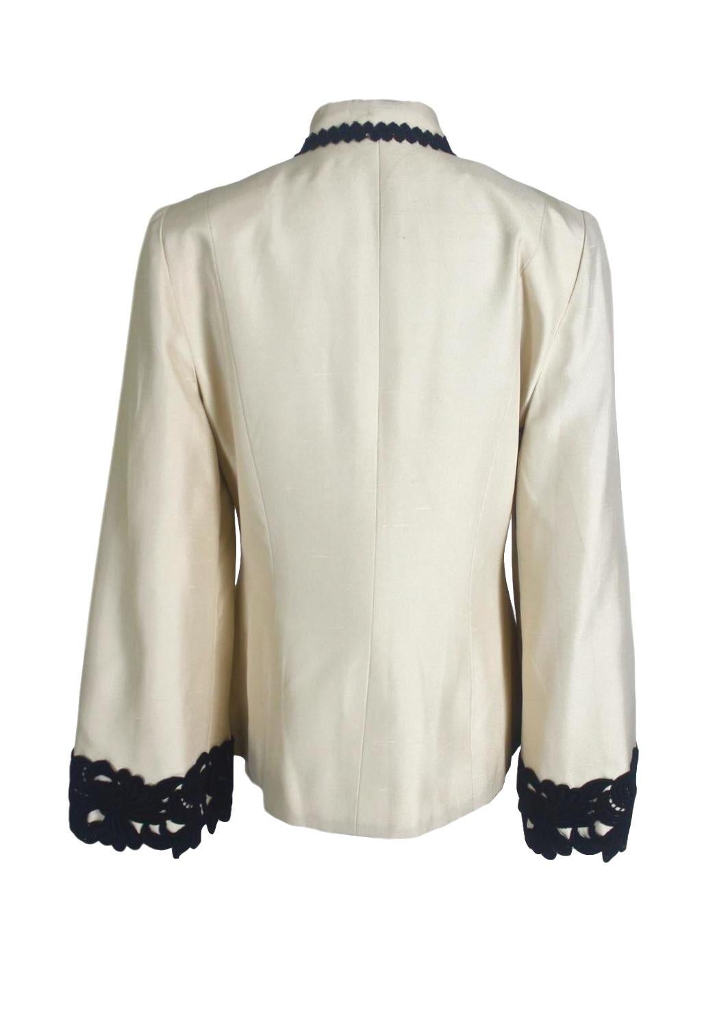 Jean-Louis Scherrer Couture Silk Jacket For Sale 4