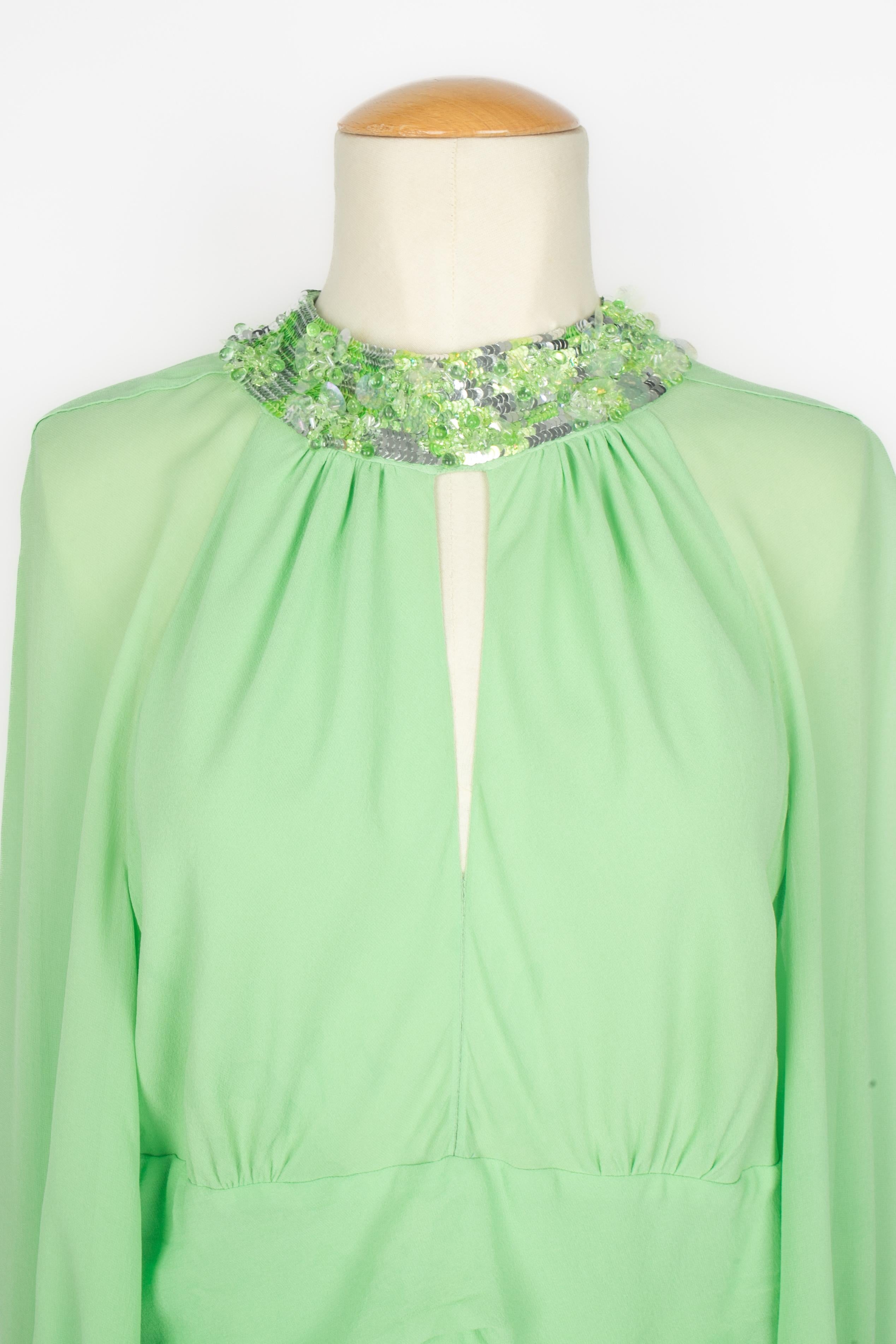 Vert Robe Jean-Louis Scherrer en vente