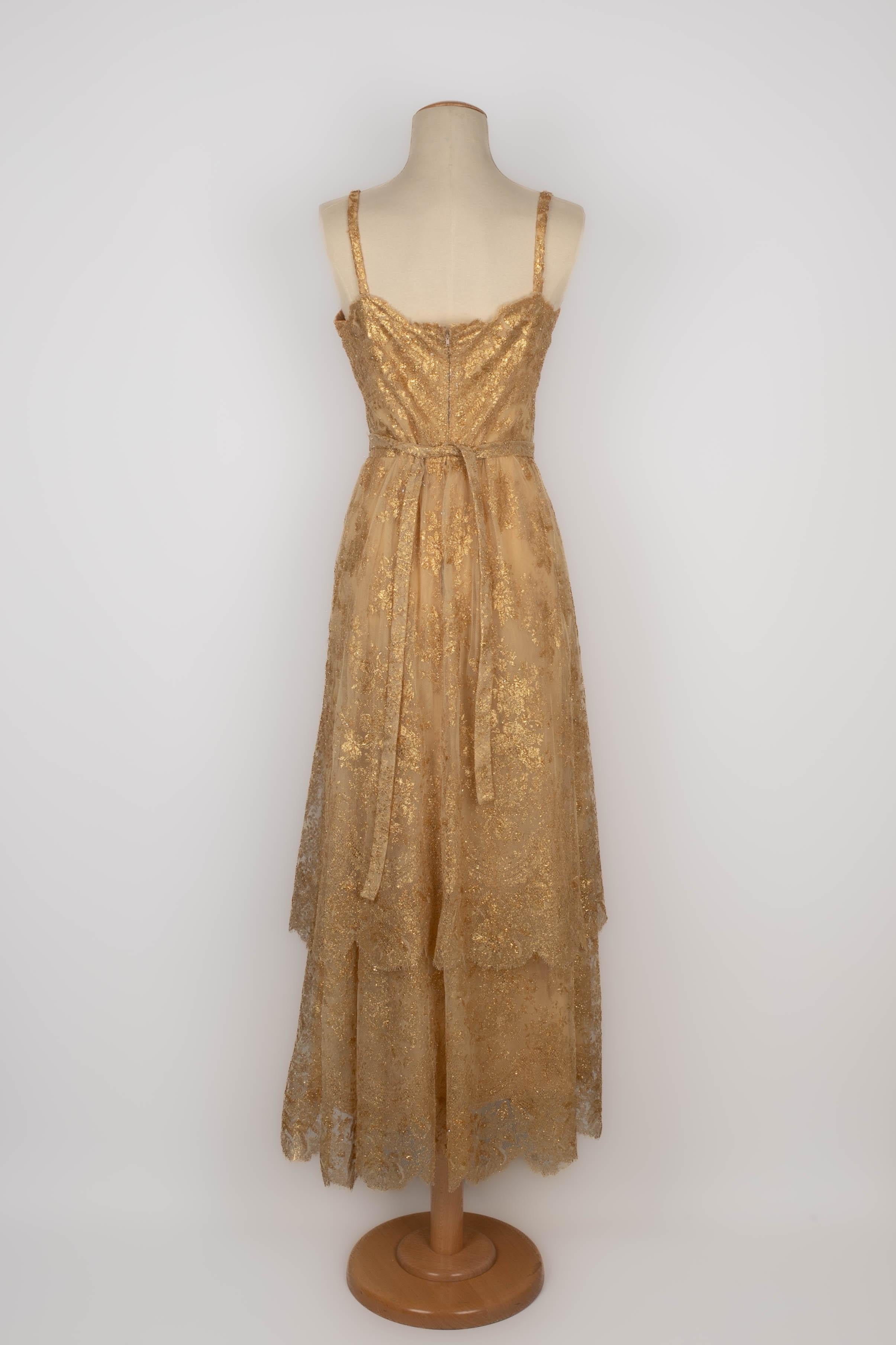 Jean-Louis Scherrer vestido de Alta Costura Marrón en venta