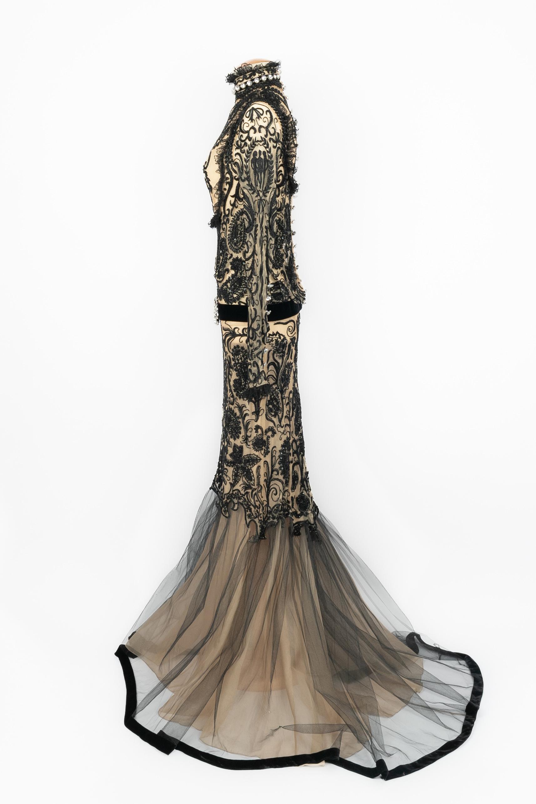 Donna Abito Jean-Louis Scherrer Haute Couture inverno 2005 in vendita