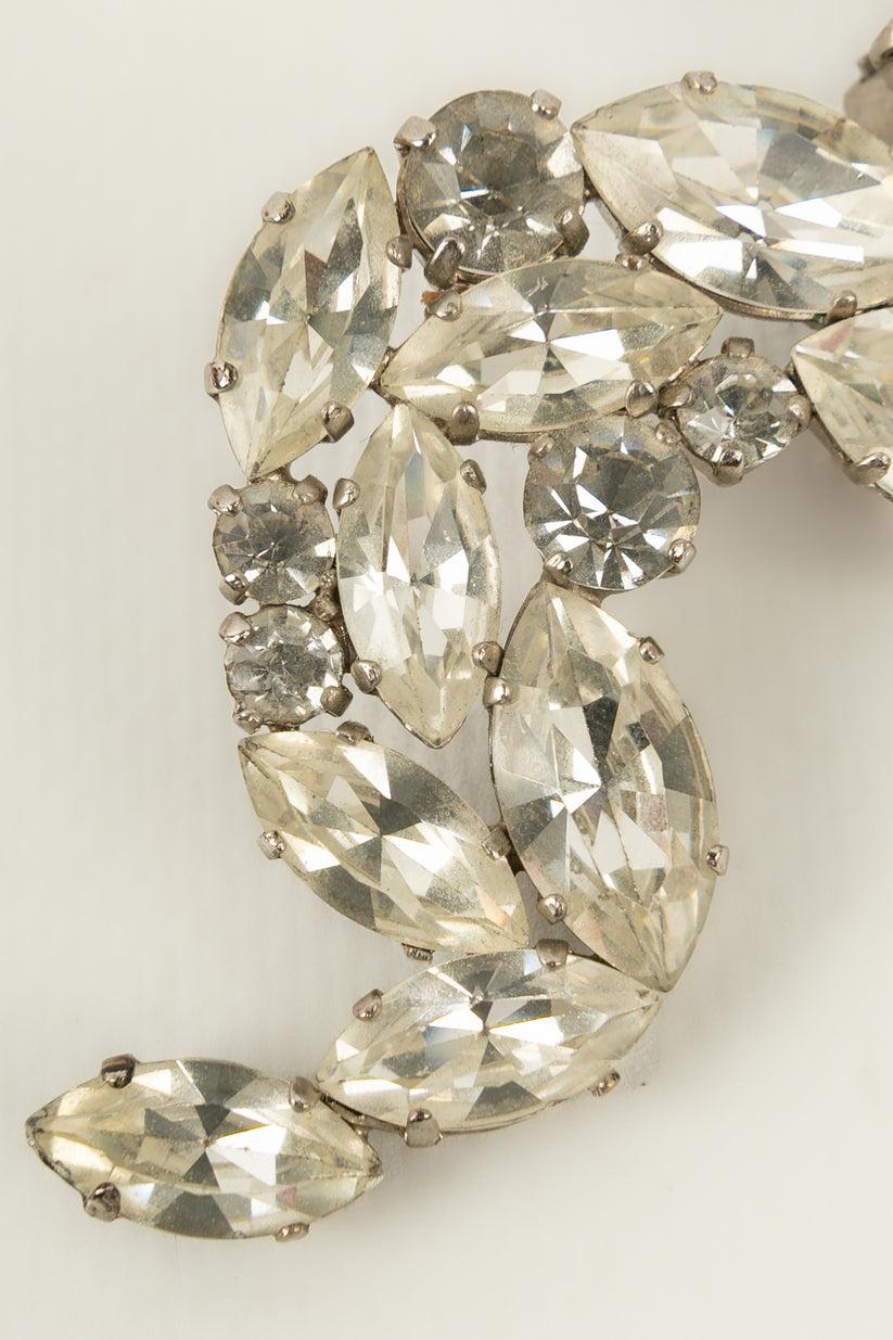 Jean-Louis Scherrer Earring Défilé in Silvery Metal In Good Condition For Sale In SAINT-OUEN-SUR-SEINE, FR