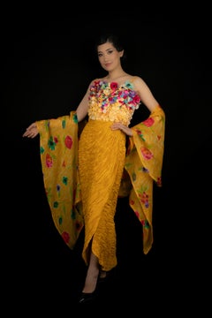 Jean-Louis Scherrer flower dress Haute Couture